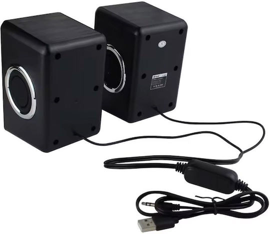 Kisonli T-005 2.0 Speakers 3W Black