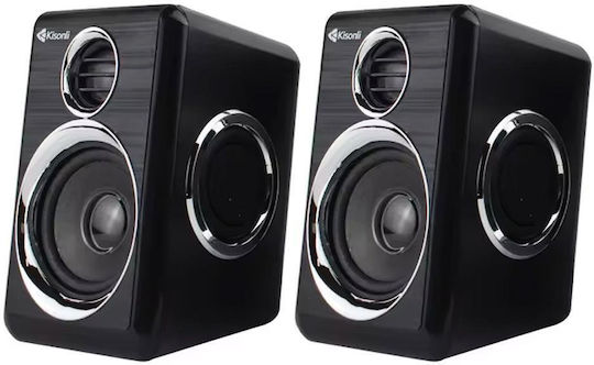 Kisonli T-005 2.0 Speakers 3W Black