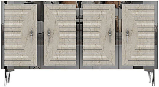 Μπουφές Ξύλινος Καφέ 120cm / 120x32cm / 30x75cm / 75εκ.