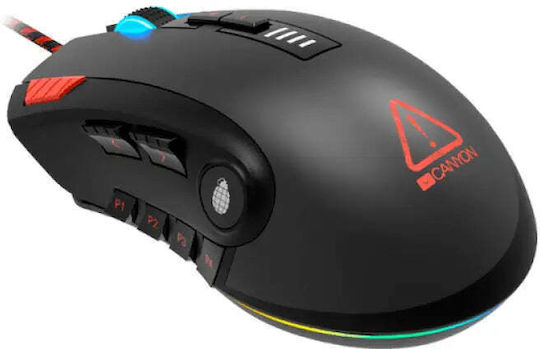 Canyon Merkava RGB Gaming Ποντίκι 12000 DPI Μαύρο