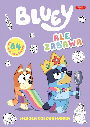 Harpercollins What Fun Bluey Happy Colouring Page 86350