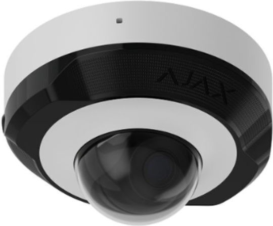 Ajax Systems DomeCam Mini HL IP Surveillance Camera Full HD+ 5MP Waterproof with Microphone and 4mm Lens