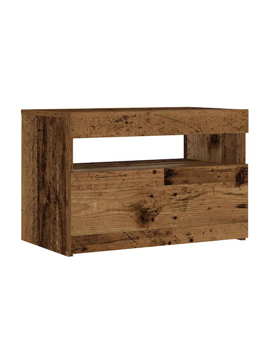 Wooden Brown Bedside Table 60x35x40cm