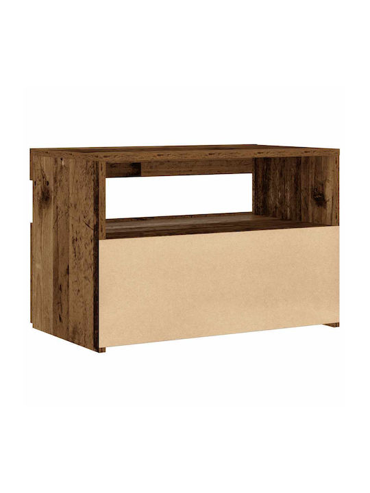 Wooden Brown Bedside Table 60x35x40cm