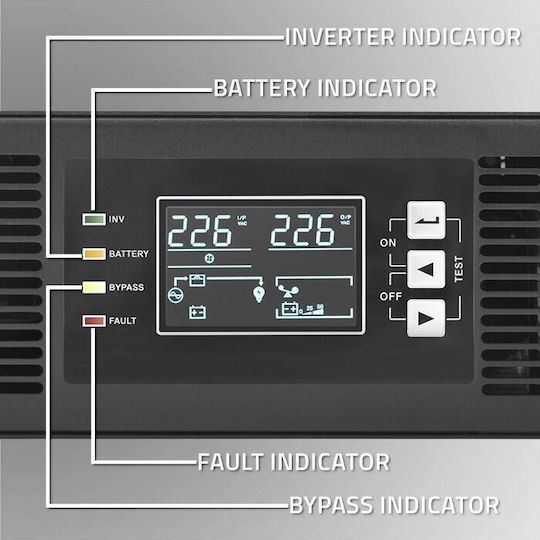 Qoltec 52286 UPS On-Line 2400W