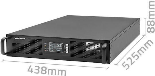 Qoltec 52286 UPS On-Line 2400W