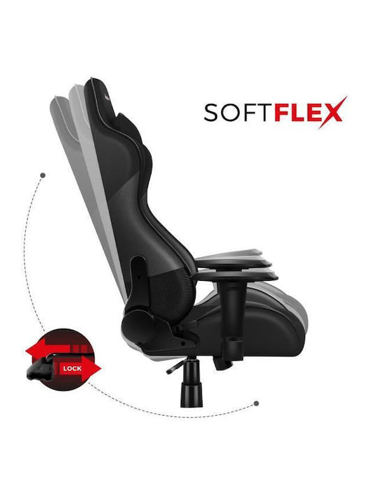 Huzaro Force 6.2 Artificial Leather Gaming Chair with Adjustable Arms Black