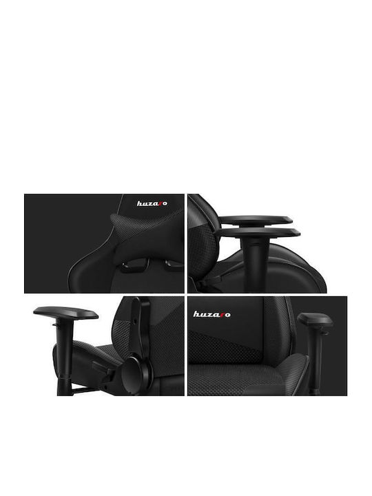 Huzaro Force 6.2 Artificial Leather Gaming Chair with Adjustable Arms Black