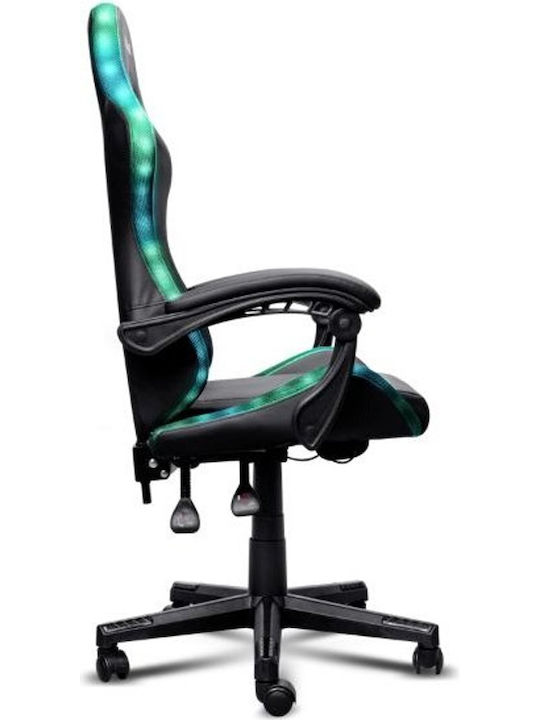 Trust GXT704 Καρέκλα Gaming Δερματίνης με RGB Φωτισμό Μαύρη