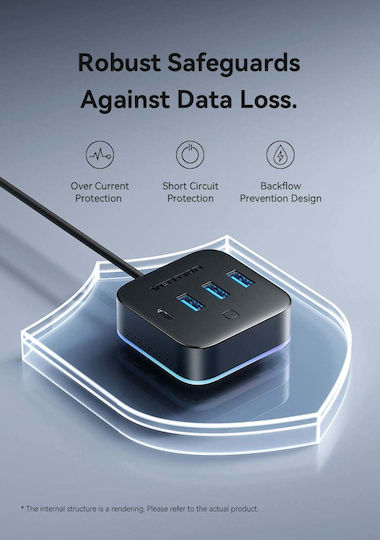 Vention Hub 4 Θυρών USB 3.2 με σύνδεση USB-A
