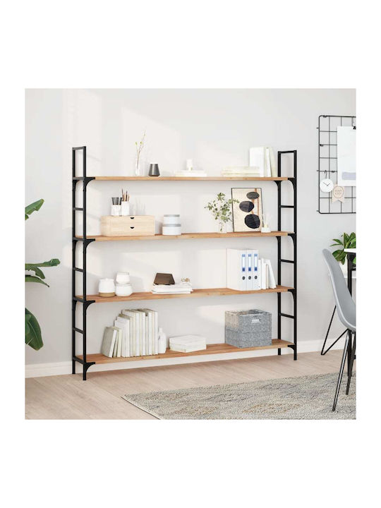 vidaXL Rectangular Bookcase Shelf Made of Solid Acacia Wood 120x20x2cm 4008802