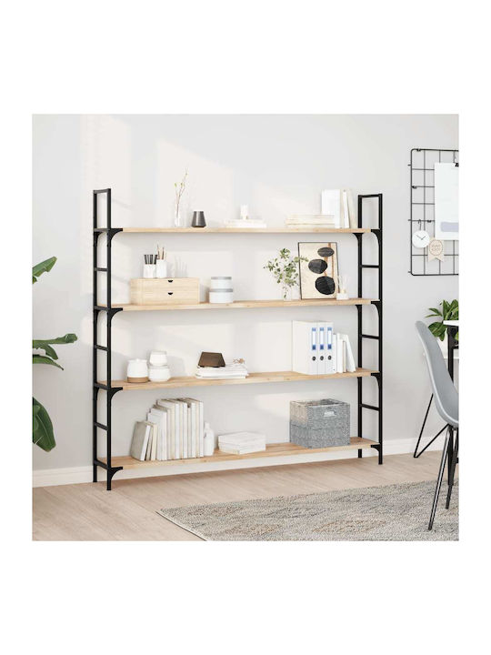 vidaXL Rechteckiges Bücherregal aus Massivholz Akazie 120x20x2cm 4008734