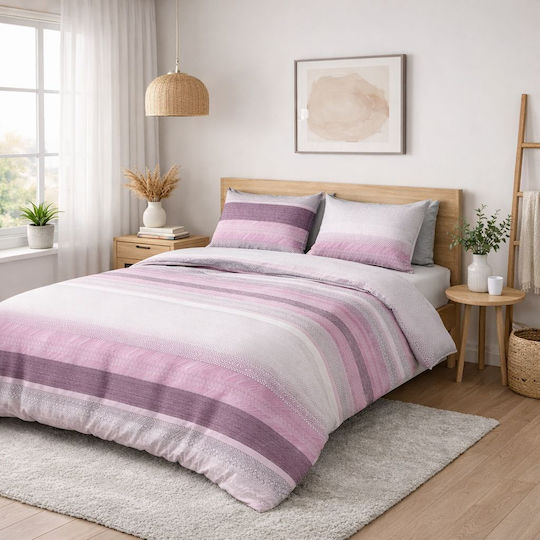 Σετ Παπλωματοθήκη 150x220cm Μονή με Μαξιλαροθήκη & 1 Σεντόνι Lydia