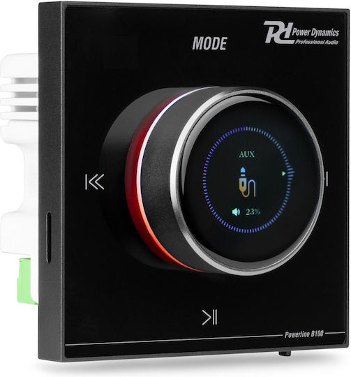 Power Dynamics PowerlineB100B Integrierter Kommerzieller Verstärker 4.0 Kanäle 25W/4Ω 20W/8Ω mit 1 Zone und USB/Bluetooth Verbindungen