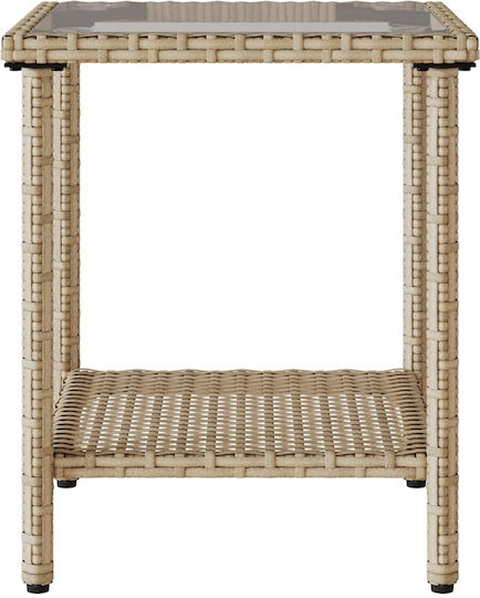 Garten- und Outdoor-Möbelsets Wohnzimmer Typsatz 2 Stück Beige mit Kissen