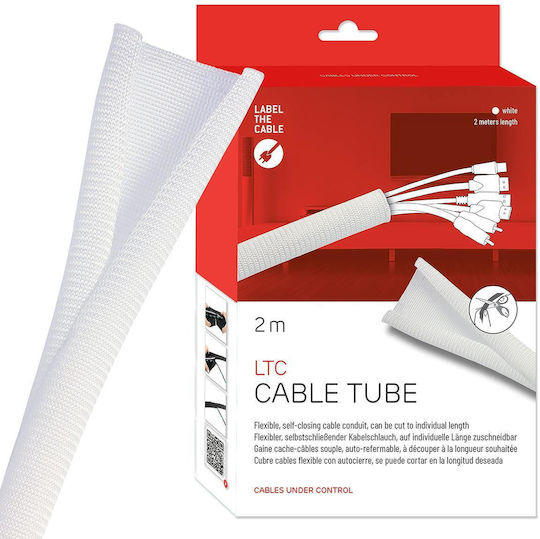 Kabelorganisator Ltc Duct Tube 2m Bündelung & Organisation Weiß