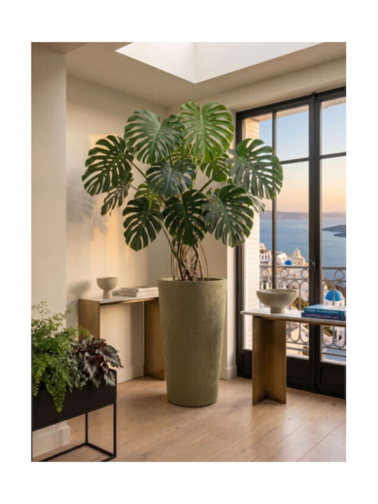 Harmony Skopelos Flower Pot Taupe 36.5x36.5x62cm