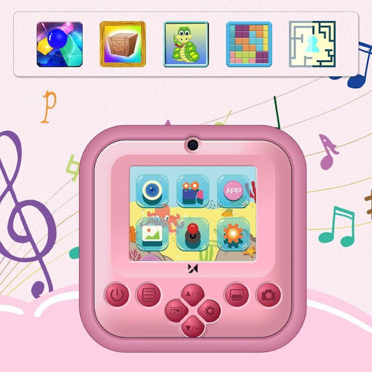 Wozinsky WDT-03 Kinder Kompaktkamera mit Thermodruck Rosa