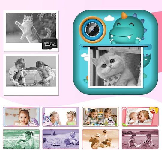 Wozinsky WDT-04 Kids Compact Camera with Thermal Printing Green