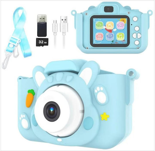 X11S Rabbit Kinderkamera 2MP Optischer Zoom 8x Blau