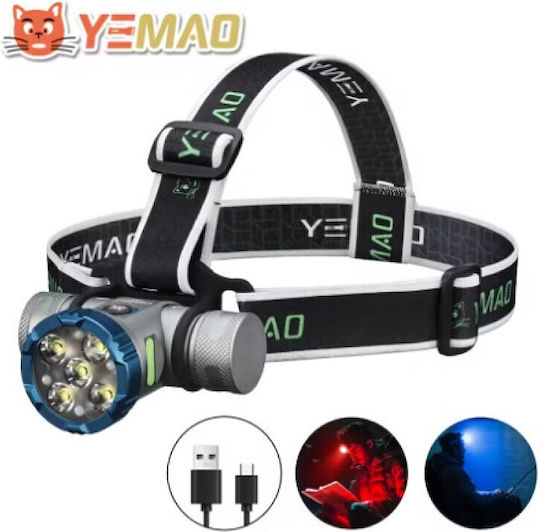 Rechargeable Headlamp LED with Maximum Brightness 3000lm