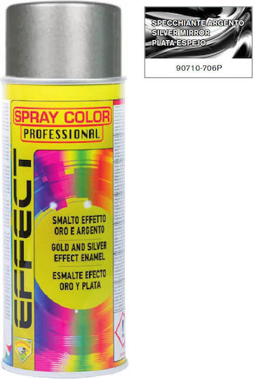 Eco Service Σπρέι Βαφής Effect με Καθρέφτη Εφέ Mirror Silver 400ml 12τμχ