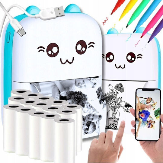 Alista Home Portable Mini Photo Printer Θερμικός Εκτυπωτής για Φωτογραφίες με Bluetooth 130126