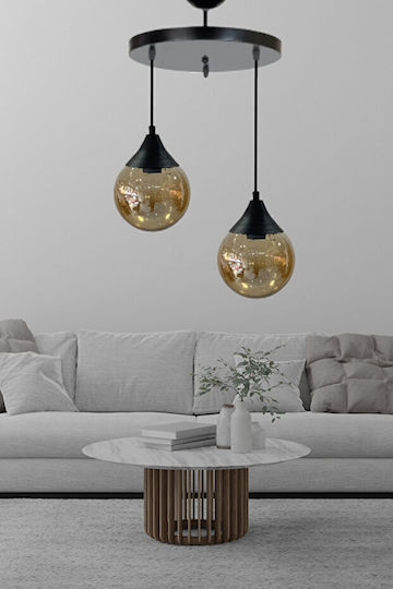SteweHome Deckenleuchte Globe Pefko-Gelb 25x70 cm SteweHome Deckenleuchte Globe Pefko-Gelb 25x70 cm