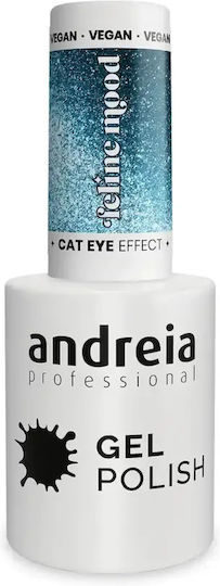 Andreia Professional Feline Mood Полутраен Лак За Нокти Feline Mood Fe5 Котешко Око 10.5мл