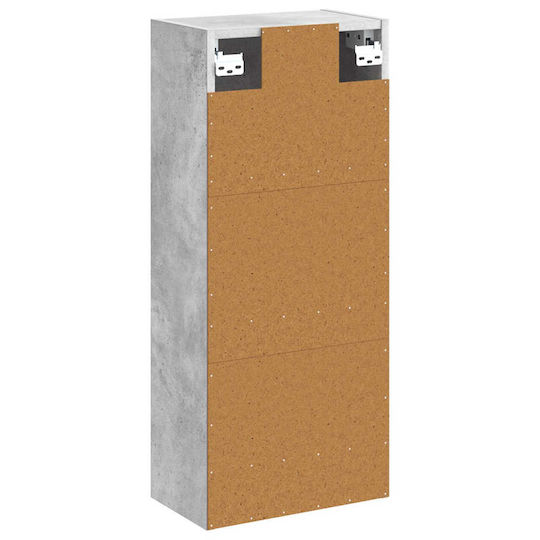 vidaXL Ντουλάπι Μπάνιου 35x20x81cm Γκρι