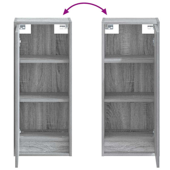 vidaXL Ντουλάπι Μπάνιου 35x20x81cm Sonoma