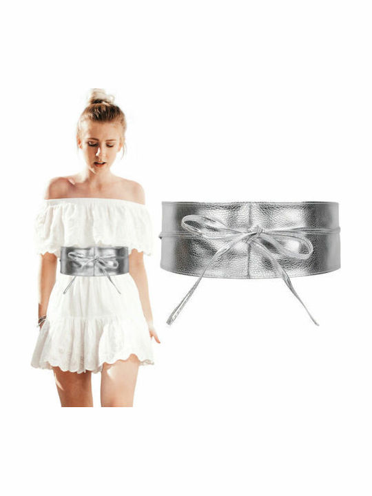 Wide Women's Silver Belt