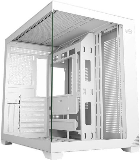 PCCOOLER C3 T700 Gaming Middle Tower Carcasă PC cu Panou Lateral Alb