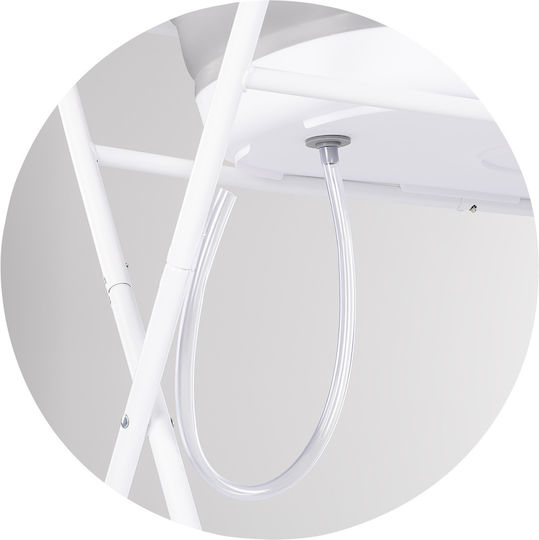 Chipolino Klappbare Baby-Badewanne mit Thermometer Grau