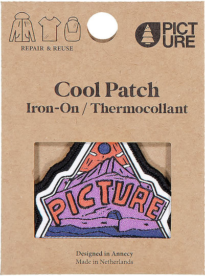 Picture Organic Clothing Fabric Sewing Patch Purple