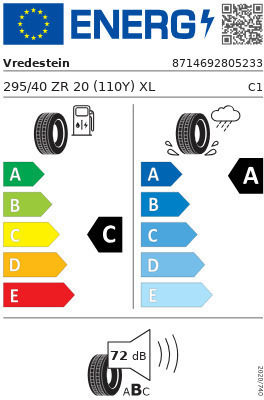 Vredestein Ultrac Pro 295/40R20 110Y Y XL Car Tyres for 4x4 / SUV