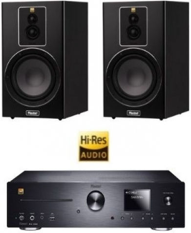 Tonsystem 2.0 MC 400 + Signature 603 D149524+D146310 100W mit CD Player und Bluetooth Schwarz