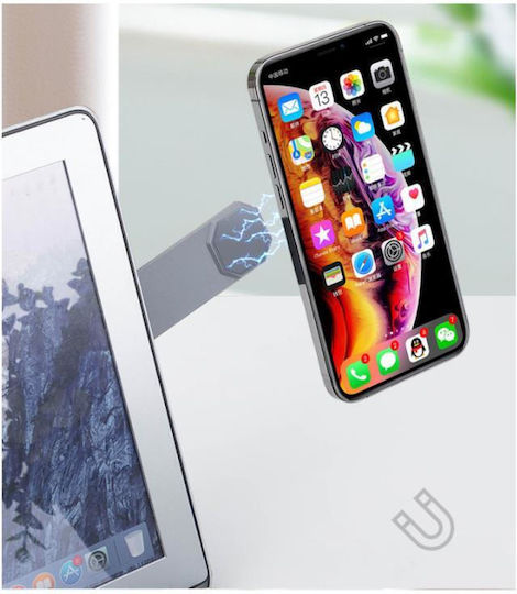 Universal Suport Extensibil Pentru Laptop Ahastyle Wg26 Pentru Smartphone-uri Gri Închis