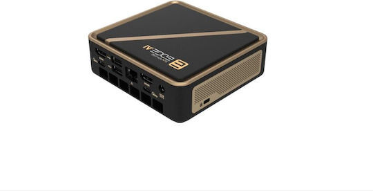 Sapphire Mini Pc Sapphire Edge Ai 370 Amd Ryzen Ai 9 Hx 370 2.5 Gigabit Black Gold 117x111x30mm