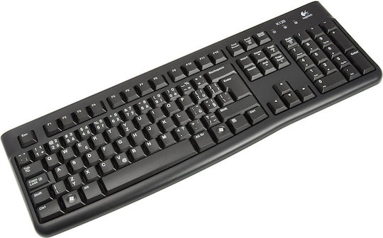Logitech K120 Само клавиатура Български Черен