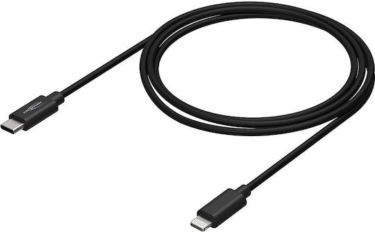 Ansmann USB-C Мъжки към Lightning Кабел 60W Черен 0.12m 1700-0106