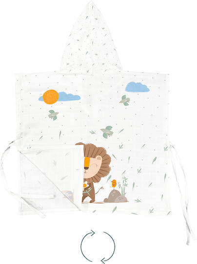 SteweHome Kinder Strandponcho Beiges