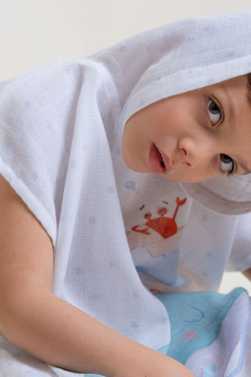 SteweHome Poncho De Plajă Pentru Copii Bej