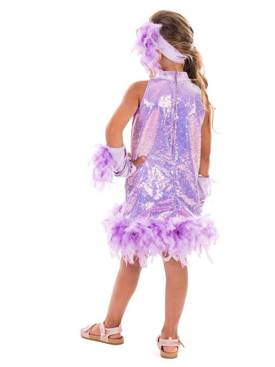 Αποκριάτικη Στολή Τσάρλεστον Lilac Αποκριάτικη Στολή Τσάρλεστον Lilac