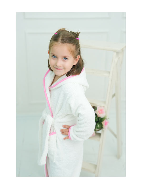 SteweHome Kids Bathrobe White Hooded