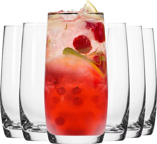 Krosno Set Pahare Pentru Apă Din Sticlă 350ml 6 Bucăți