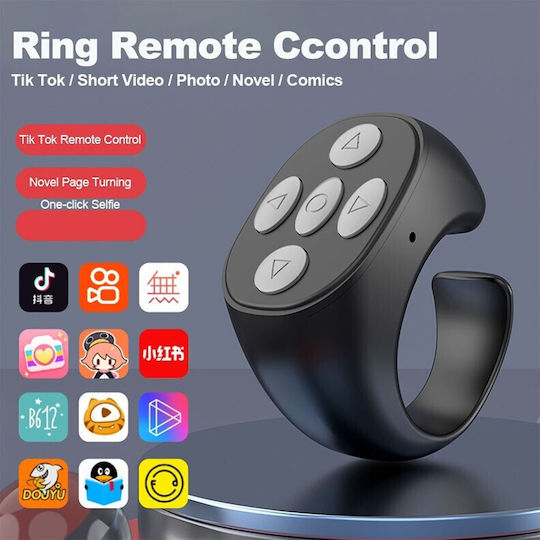 Selfie Controller Jx-05 Bluetooth Black