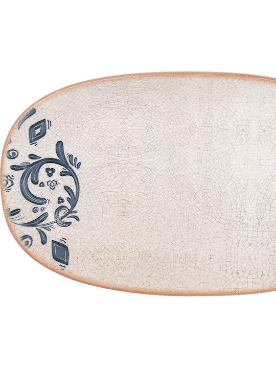 Bonna Ovale Servierplatte aus Weißem Porzellan 29x17,6cm
