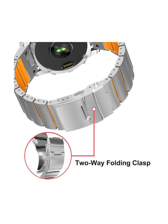 Curea Silicon Neagră (Garmin Instinct E (45mm) Coros Vertix 2)