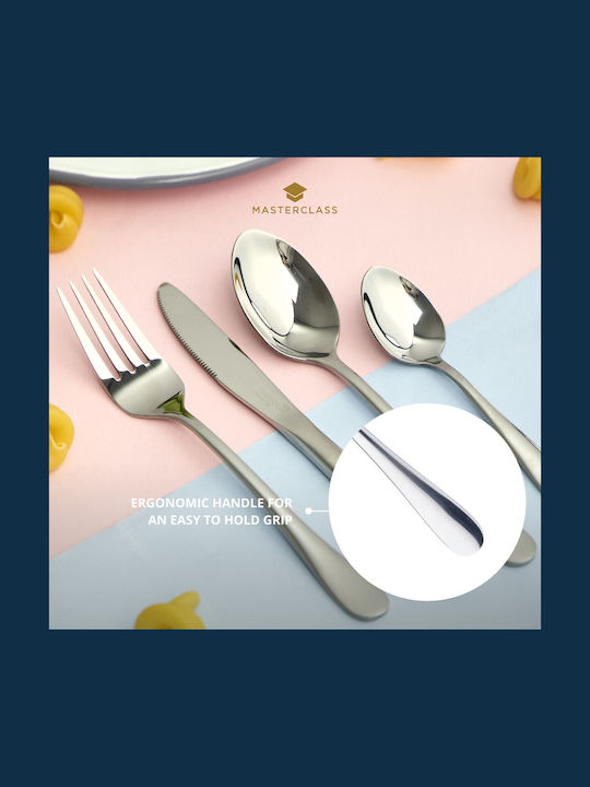 Kitchen Craft Cutlery Set Stainless Steel Silver 4 Pieces